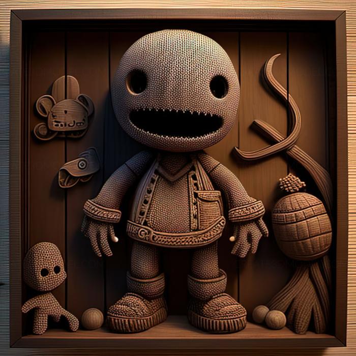 نموذج ثلاثي الأبعاد لآلة CNC ألعاب st Sackboy لعبة مغامرة كبيرة